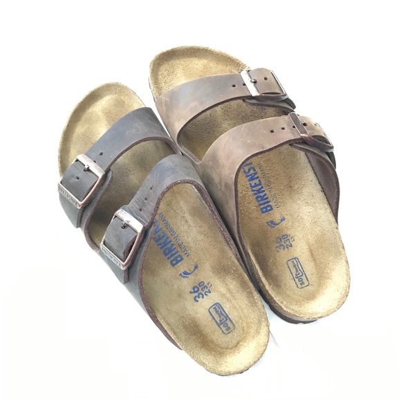 Birkenstock Arizona Oiled Leather Soft Footbed Size 36/Women's 5 - 5.5 Habana - Picture 2 of 16